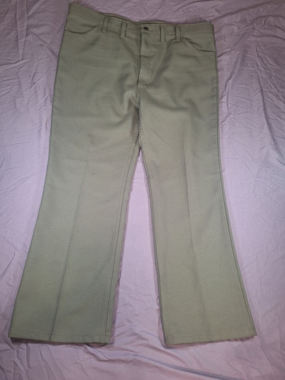 Wrangler Wrancher 82BH Western Dress Jeans Mens 44x30 Taupe Bootcut Cowboy